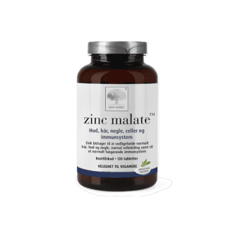 NEW NORDIC Zinc Malate, 120 tabletes