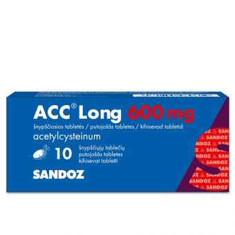 ACC LONG 600 mg putojošās tabletes, N10