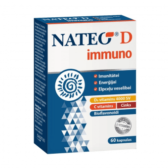 NATEO D3 Immuno 4000 SV kapsulas, 60 gab.