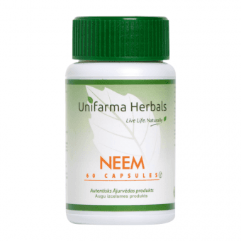 UNIFARMA HERBALS kapsulas NEEM, 60 gab.