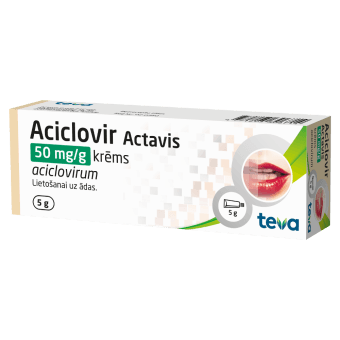 ACICLOVIR ACTAVIS 50 mg/g krēms, 5 g