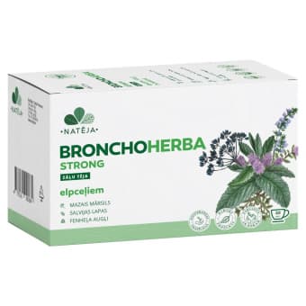 NATĒJA tēja BRONCHOHERBA STRONG, 20 paciņas