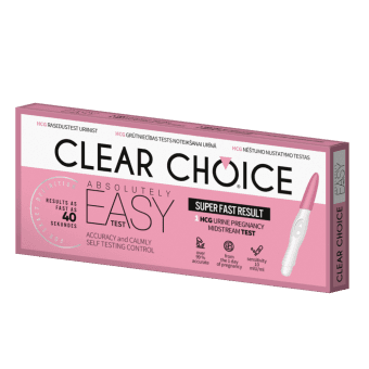 Clear Choice - Easy grūtniecības noteikšanas tests, 1 gab.