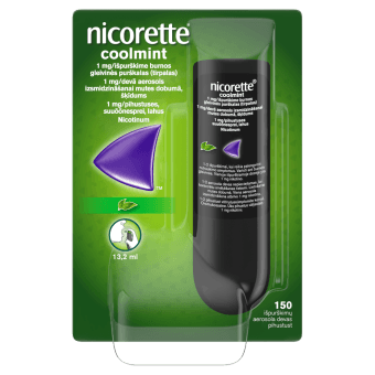 NICORETTE Coolmint 1 mg/devā aerosols, 13.2 ml
