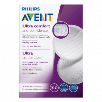 PHILIPS AVENT vienreizējās lietošanas krūšturu ieliktnīši, 24 gab.