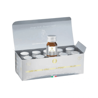 THE COLLAGEN COMPANY kolagēns ar mango garšu LIQUID MARINE COLLAGEN x POWER HYALURONIC PLATINUM EDITION, 10 gab., 30 ml