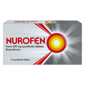 NUROFEN FORTE 400 mg apvalkotās tabletes, N12