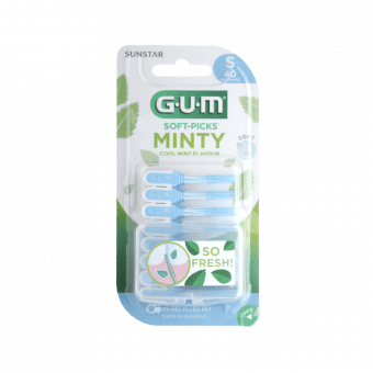 GUM zobstarpu birstīte SOFT-PICKS COMFORT FLEX MINTY, S, 40 gab.