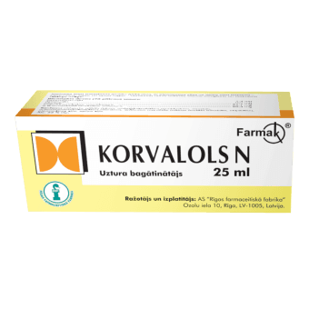 KORVALOLS N šķidrums, 25 ml