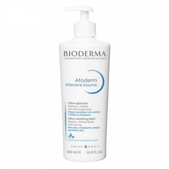 BIODERMA barojošs un nomierinošs balzams jutīgai sejas un ķermeņa ādai ATODERM INTENSIVE BAUME, 500 ml