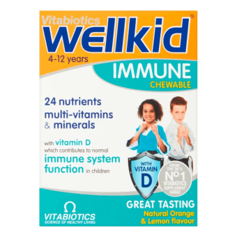 WELLKID IMMUNE košļājamās tabletes, 30 gab.