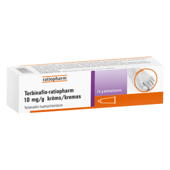 TERBINAFIN-RATIOPHARM 10 mg/g krēms, 15 g