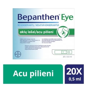 BEPANTHEN EYE acu pilieni 20X0.5ml