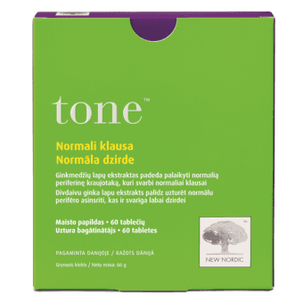 NEW NORDIC tabletes TONE, 60 gab.