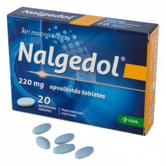 NALGEDOL 220 mg apvalkotās tabletes, N20