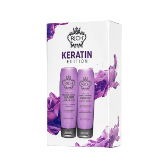RICH atjaunojošs komplekts ar keratīnu, 250+200ml