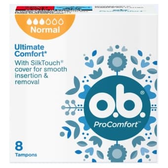 O.B. PROCOMFORT tamponi NORMAL, 8 gab.