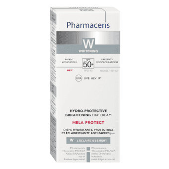PHARMACERIS W mitrinošs, balinošs dienas krēms SPF 50+, 50 ml
