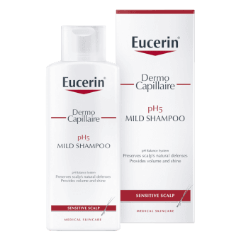 EUCERIN šampūns ar pH5 jutīgai ādai DERMOCAPILLAIRE, 250 ml
