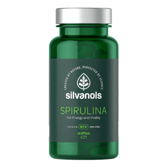 SILVANOLS kapsulas SPIRULINA, 100 gab.