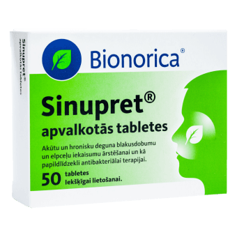 SINUPRET apvalkotās tabletes, N50