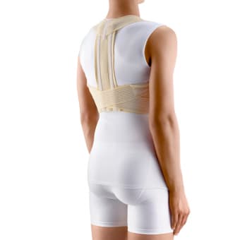 TONUS ELAST medicīniskais stājas korektors, mugurkaula augšdaļai, ar metāla ieliktņiem COMFORT (mod. 0108-01), bēša, XS, 1 gab.