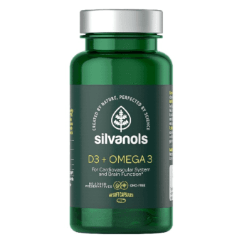 SILVANOLS капсулы D3 + OMEGA 3, 60 шт.