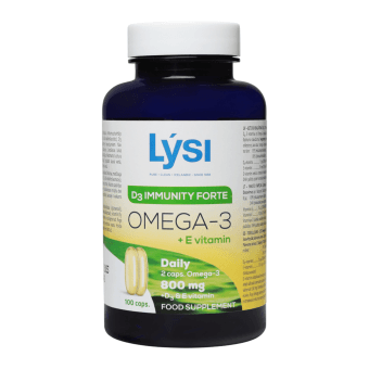 LYSI OMEGA-3 Immunity Forte D3, 100 gab.