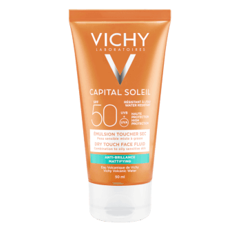 VICHY sauļošanās fluīds CAPITAL DRY TOUCH SPF50+, 50 ml