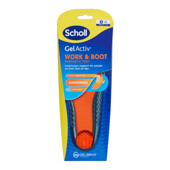 SCHOLL гелевые стельки Work&Boot, размер 35,5–40,5, GELACTIV, 1 пара