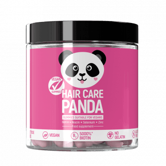 HAIR CARE PANDA uztura bagātinātājs matiem VEGAN GUMMIES, 60 gab.