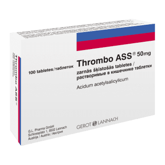 THROMBO ASS 50 mg zarnās šķīstošās tabletes, N100