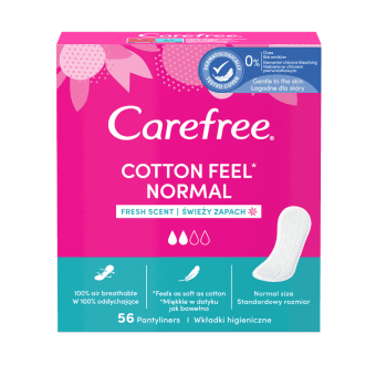 CAREFREE ikdienas ieliktnīši COTTON FRESH, 56 gab.