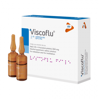 VISCOFLU šķīdums inhalācijām 5ml, 10 ampulas