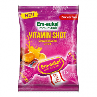 EM-EUKAL konfektes bez cukura Vitamin SHOT, 75 g