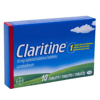 CLARITINE 10 mg tabletes, N10