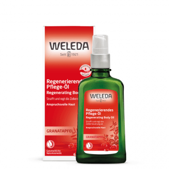 WELEDA atjaunojoša ķermeņa eļļa nobriedušai ādai POMEGRANATE, 100 ml