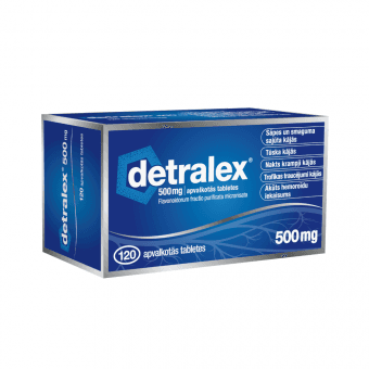 DETRALEX 500 mg apvalkotās tabletes, N120