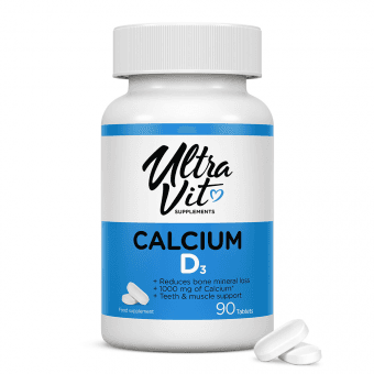 ULTRAVIT kalcijs & D3, 90 tabletes