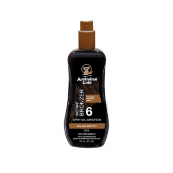 AUSTRALIAN GOLD aizsargkrēms ar bronzeri SPF 6, 237 ml
