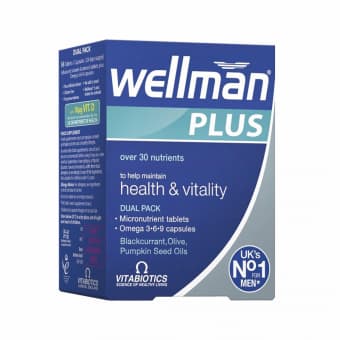 WELLMAN PLUS OMEGA 3-6-9, 28 таблеток и 28 капсул