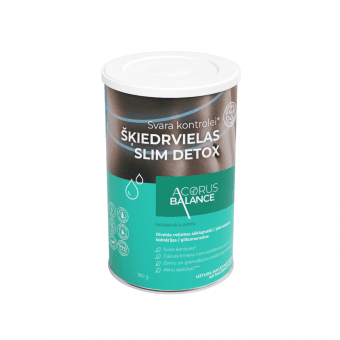 ACORUS BALANCE šķiedrvielas SLIM DETOX + PIENSKĀBĀS BAKTĒRIJAS, 180 g