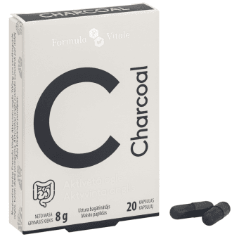 FORMULA VITALE aktivētā ogle 300MG, 20 kapsulas
