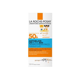 LA ROCHE-POSAY neredzams fluīds ANTHELIOS UVMUNE 400 DERM-PEDIA,SPF50+, 50 мл