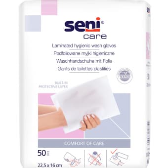 SENI CARE ūdensnecaurlaidīgi vienreizējās lietošanas cimdi CLASSIC, 50 gab.