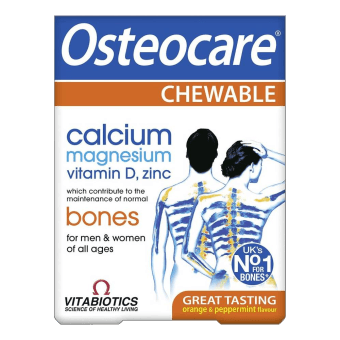 OSTEOCARE CHEWABLE košļājamās tabletes, 30 gab.