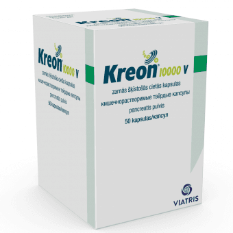 KREON 10 000 V zarnās šķīstošās cietās kapsulas, N50