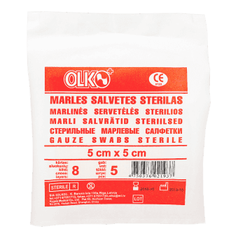 OLKO marles salvetes 5x5cm, 8 kārtas, 5 gab.