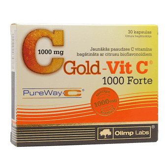 OLIMP LABS GOLD-VIT C 1000 FORTE kapsulas, 30 gab.