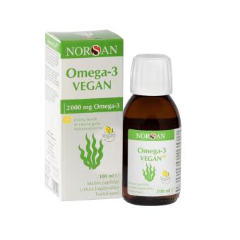 NORSAN OMEGA-3 VEGAN eļļa ar citronu garšu, 100 ml